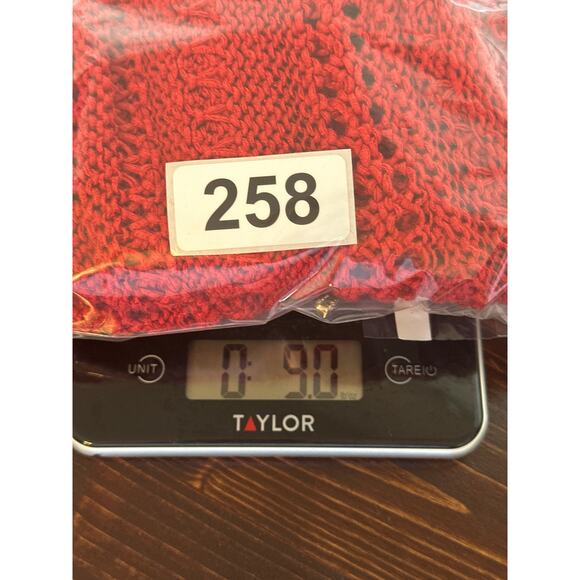 Lauren Ralph Lauren Open Knit Sweater Top PXS Red Short Sleeve Preppy Streetwear - Picture 11 of 11